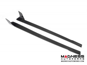 Audi R8 Car Side Skirt Extensions - Carbon Fiber - Set